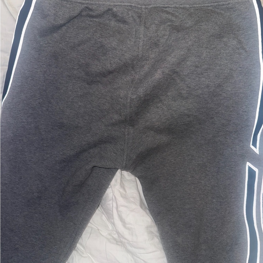 Hermes Gray Joggers with White and Black Stripes - Picture 5 of 7